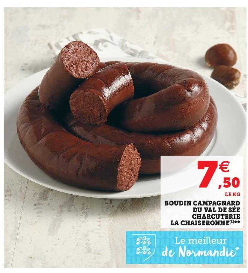 boudin campagnard du val de sée charcuterie la chaiseronne