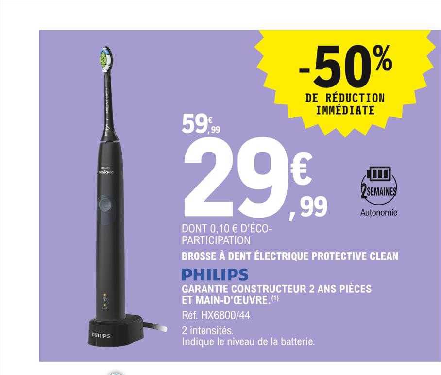 brosse à dent électrique protective clean philips