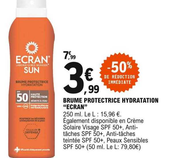 brume protectrice hydratation "ecran"