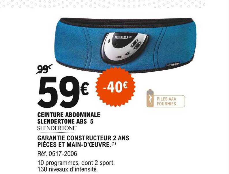 ceinture abdominale slendertone abs 5