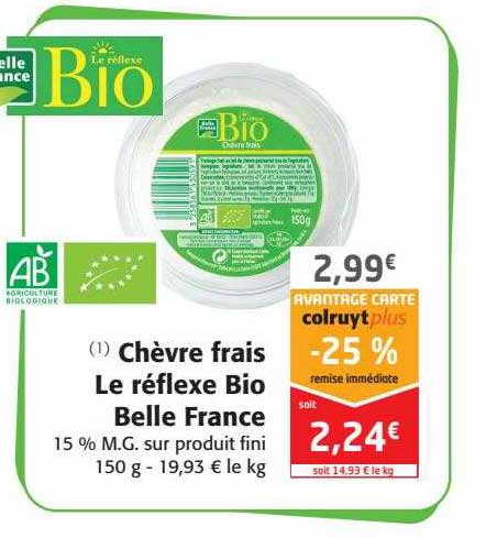 chèvre frais le réflexe bio belle france