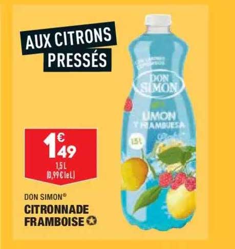 citronnade framboise don simon