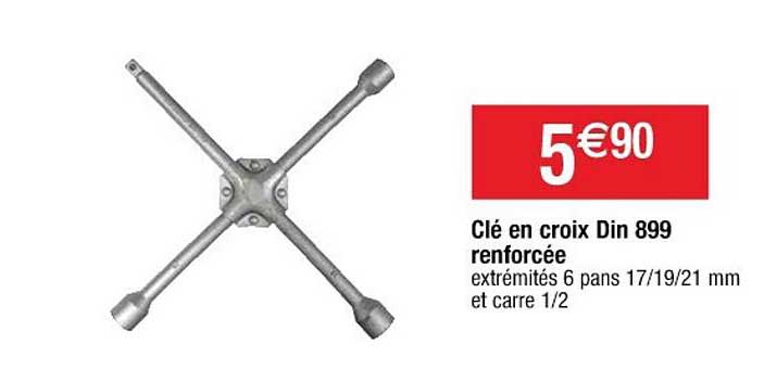 clé en croix din 899 renforcée