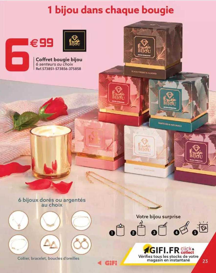 coffret bougie bijou