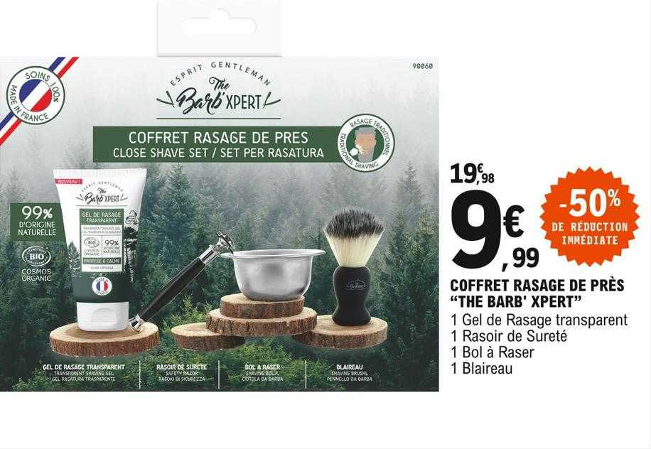 coffret rasage de près "the barb' xpert"