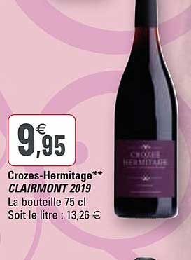 Crozes-hermitage Clairmont 2019