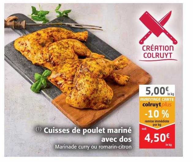 Cuisses De Poulet Mariné Avec Dos