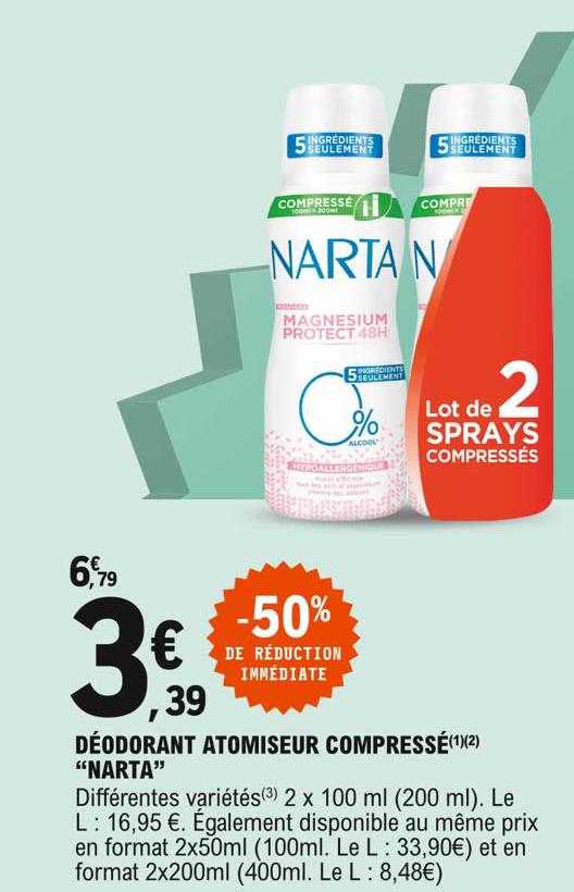 Déodorant Atomiseur Compressé "narta"