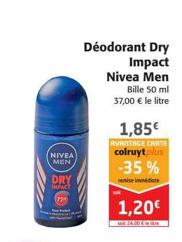 déodorant dry impact nivea men