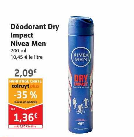 déodorant dry impact nivea men