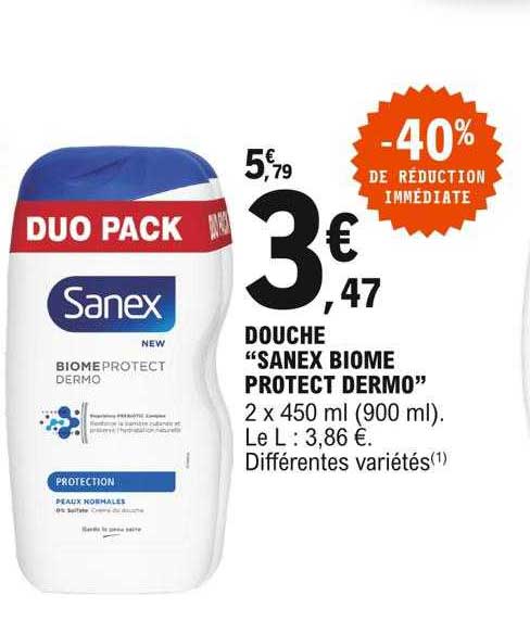 douche "sanex biome protect dermo"