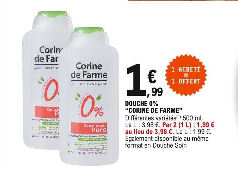 douche 0% "corine de farme"