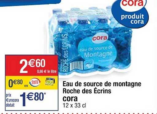 Eau De Source De Montagne Roche Des écrins Cora