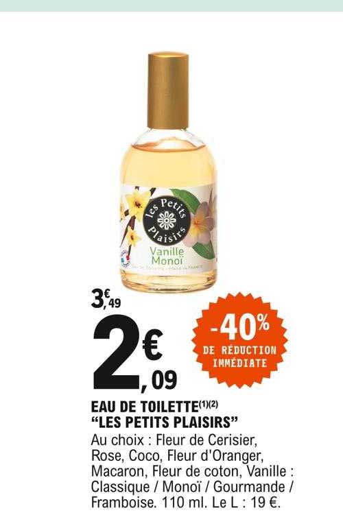 eau de toilette "les petits plaisirs"