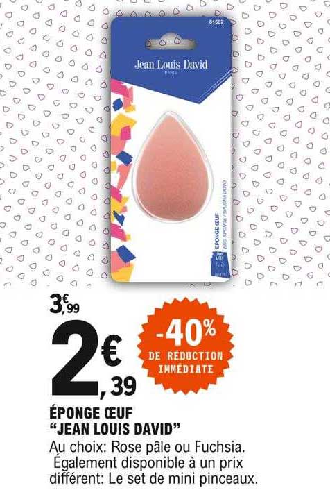 éponge œuf "jean louis david"
