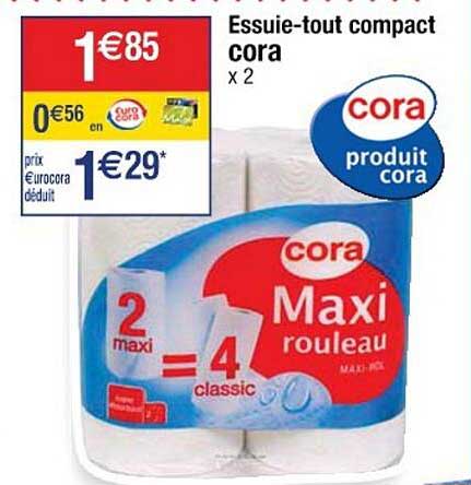 essuie-tout compact cora