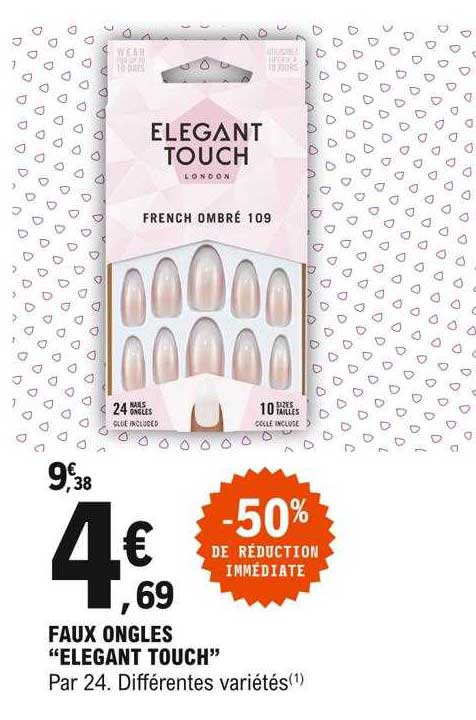 faux ongles "elegant touch"