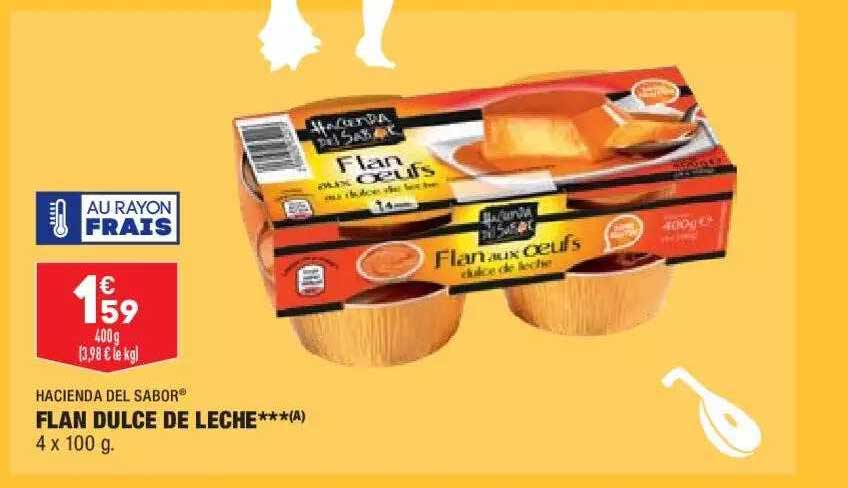 flan dulce de leche hacienda del sabor