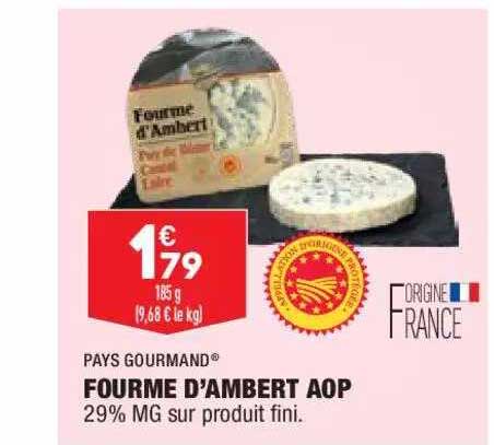 fourme d'ambert aop pays gourmand