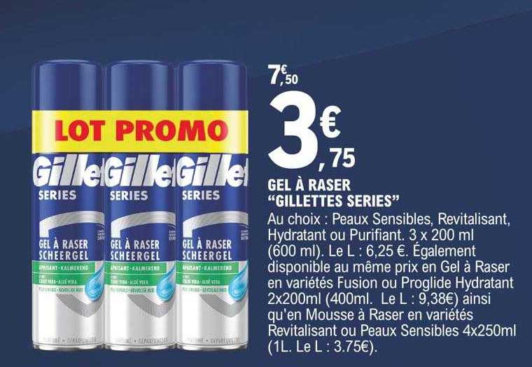 Gel à Raser "gillettes Series"