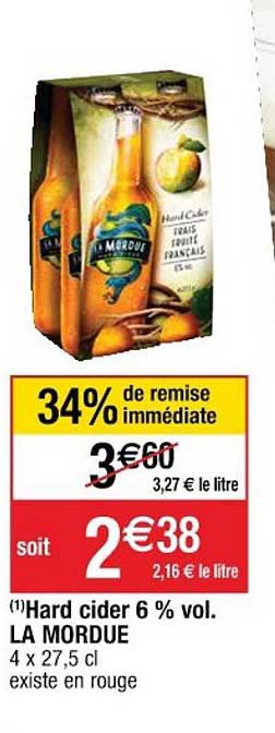 hard cider 6% vol. la mordue