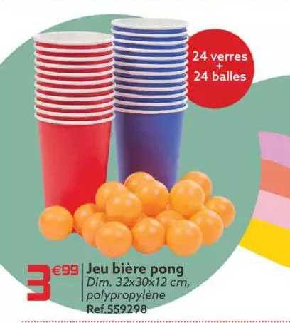 jeu bière pong