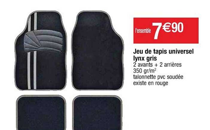 jeu de tapis universel lynx bris