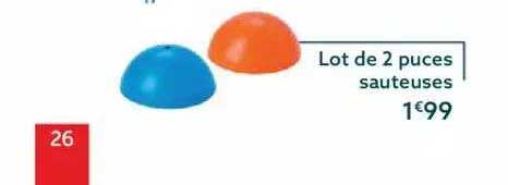 lot de 2 puces sauteuses