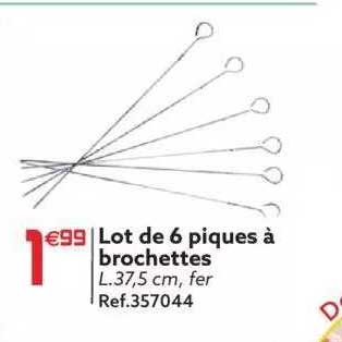 Lot De 6 Piques à Brochettes