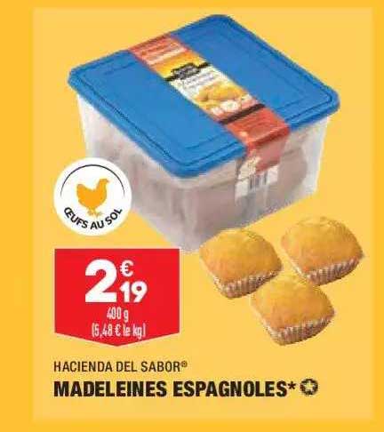 madeleines espagnoles hacienda del sabor
