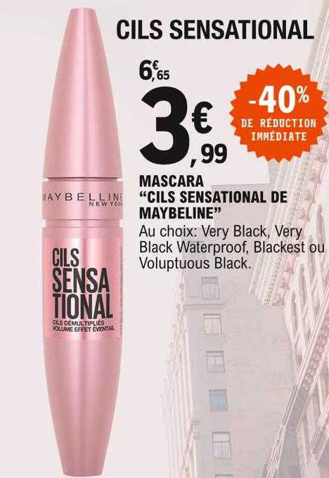 mascara "cils sensational de maybeline"
