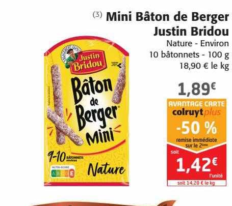 Mini Bâton De Berger Justin Bridou