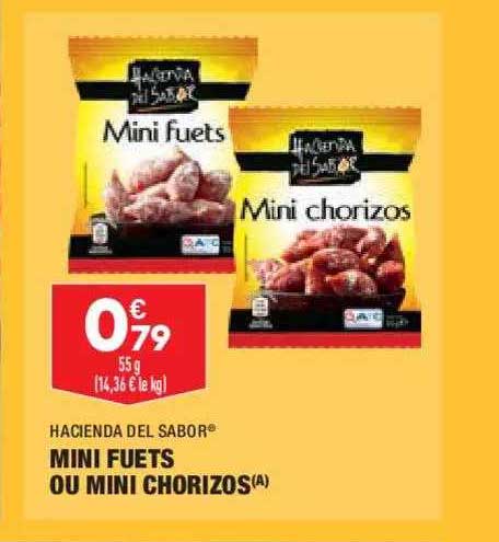 mini fuets ou mini chorizos hacienda del sabor