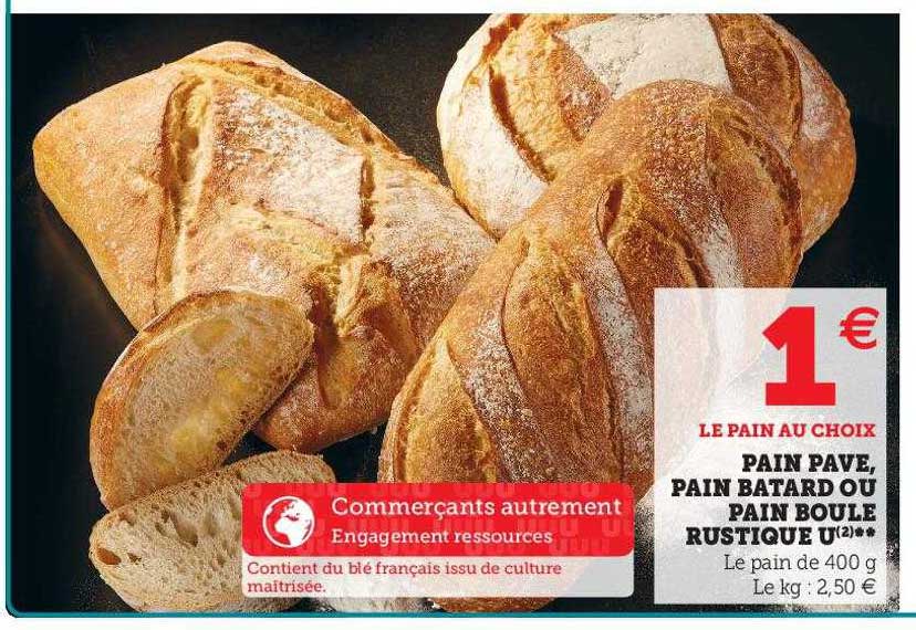 Pain Pavé, Pain Batard Ou Pain Boule Rustique U