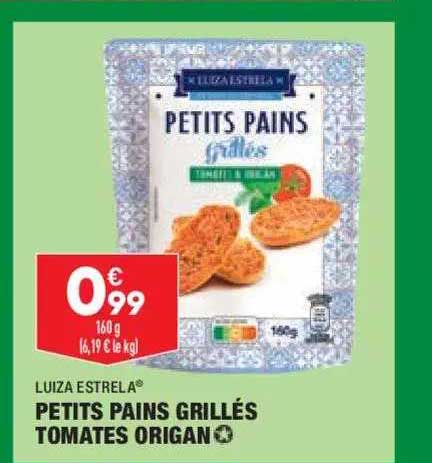 Petits Pains Grillées Tomates Origan