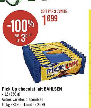 pick up chocolat lait bahlsen