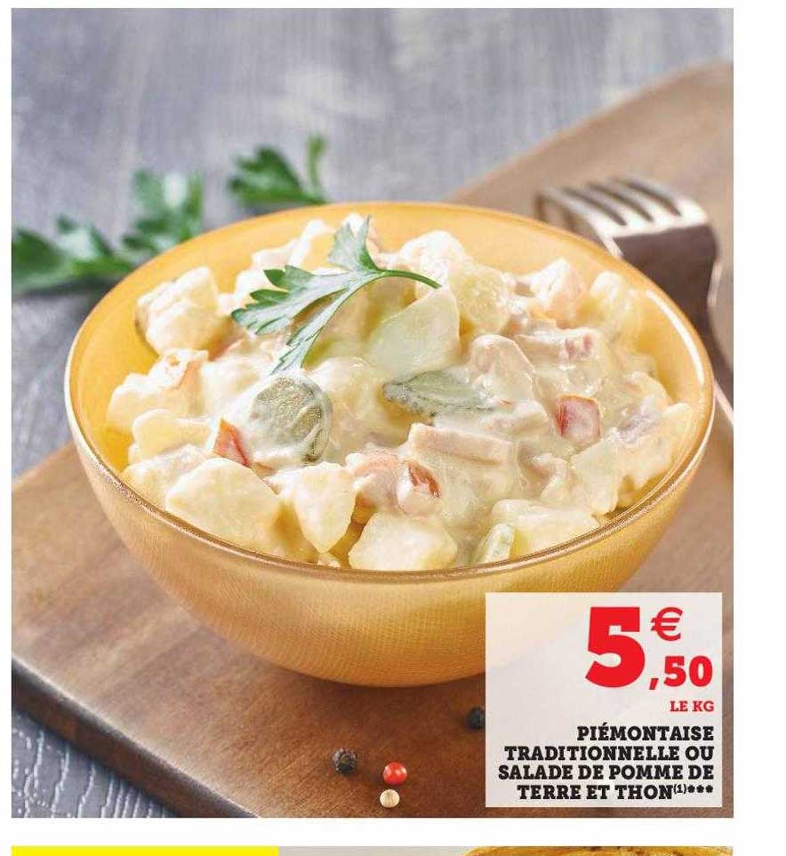 Piémontaise Traditionnelle Ou Salade De Pomme De Terre Et Thon