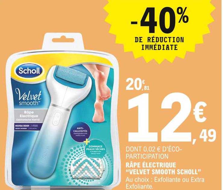 râpe électrique "velvet smooth scholl"