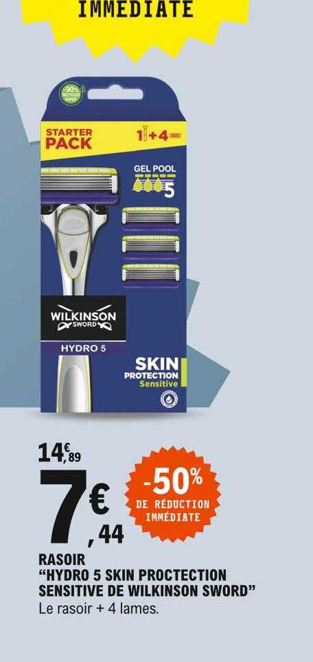 rasoir "hydro 5 skin protection sensitive de wilkinson sword"