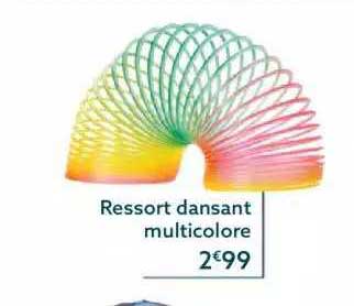 ressort dansant multicolore