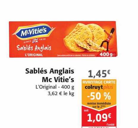 sablés anglais mc vitie's