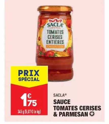 Sauce Tomates Cerises & Parmesan Sacla