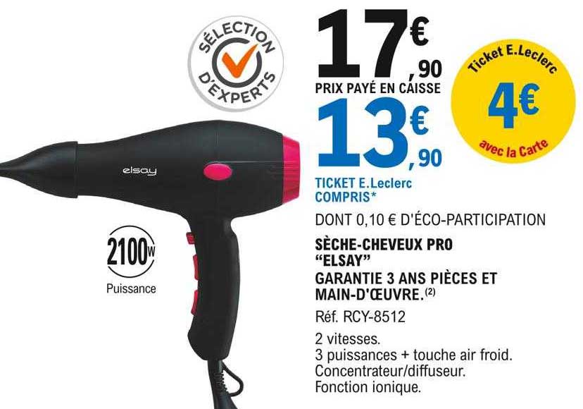 sèche-cheveux pro "elsay"