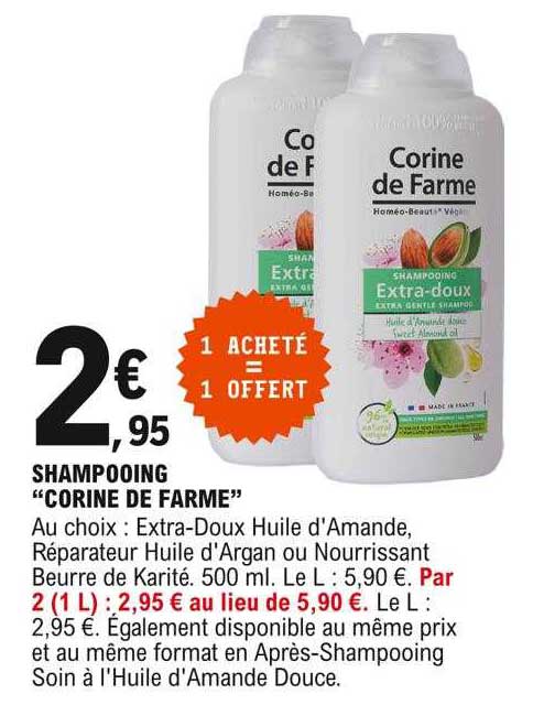 shampooing "corine de farme"