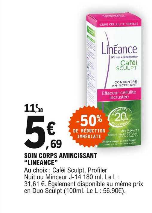 soin corps amincissant "linéance"