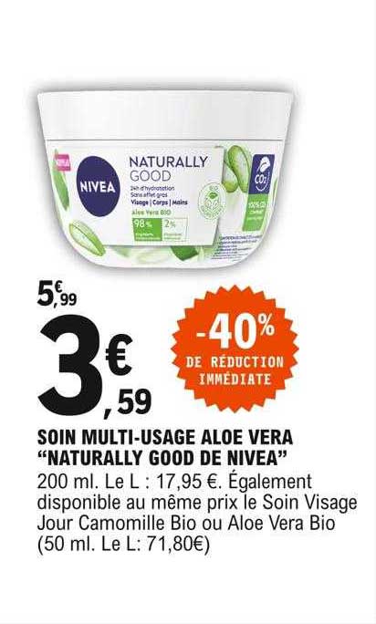 soin multi-usage aloé vera "naturally good de nivea"