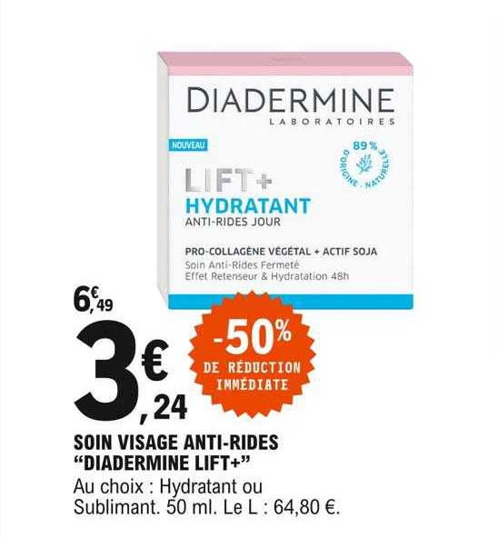 soin visage anti-rides "diadermine lift+"