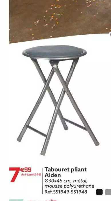 tabouret pliant aiden