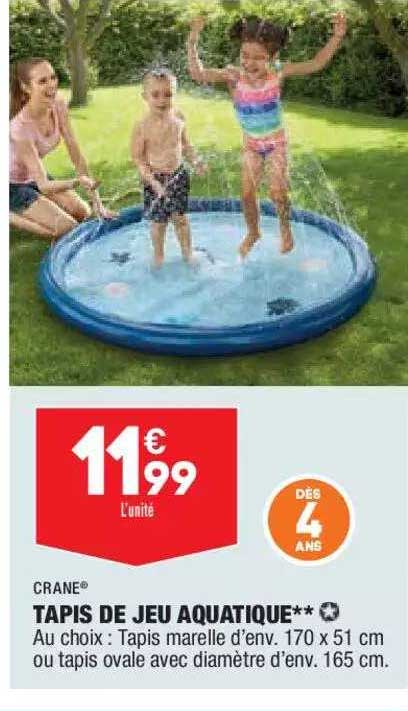 tapis de jeu aquatique crane