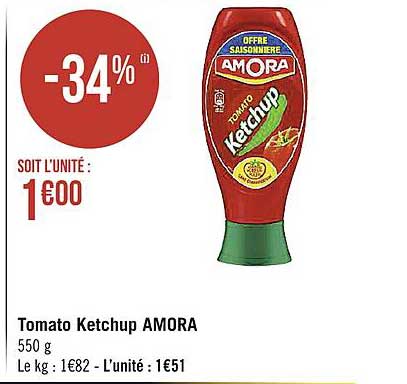 tomato ketchup amora